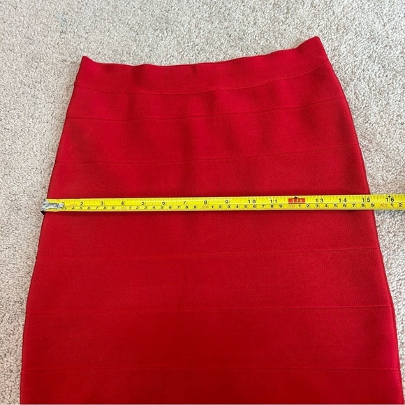 EVENTS Red mini bandage skirt Sz S - Picture 8 of 10